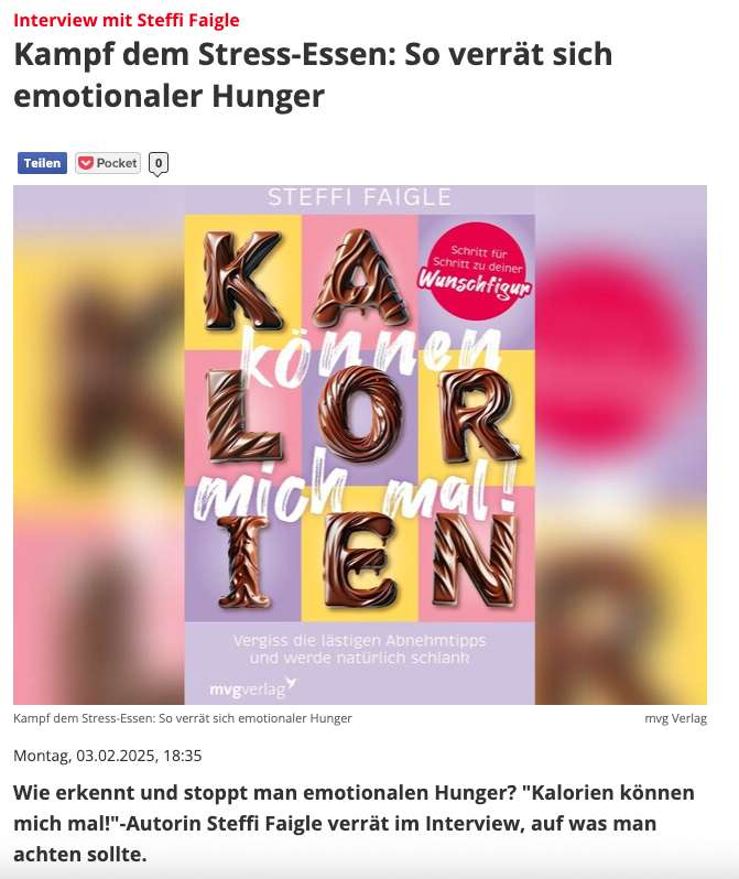 Fokus Artikel - Steffi Faigle Kalorien können mich mal